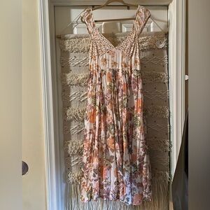 Free people floral print midi dress